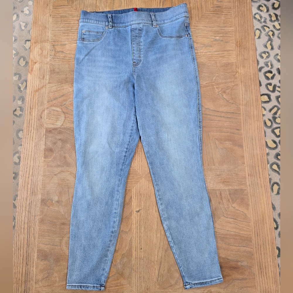 SPANX Women's Denim Skinny Jeans - Light Blue XL